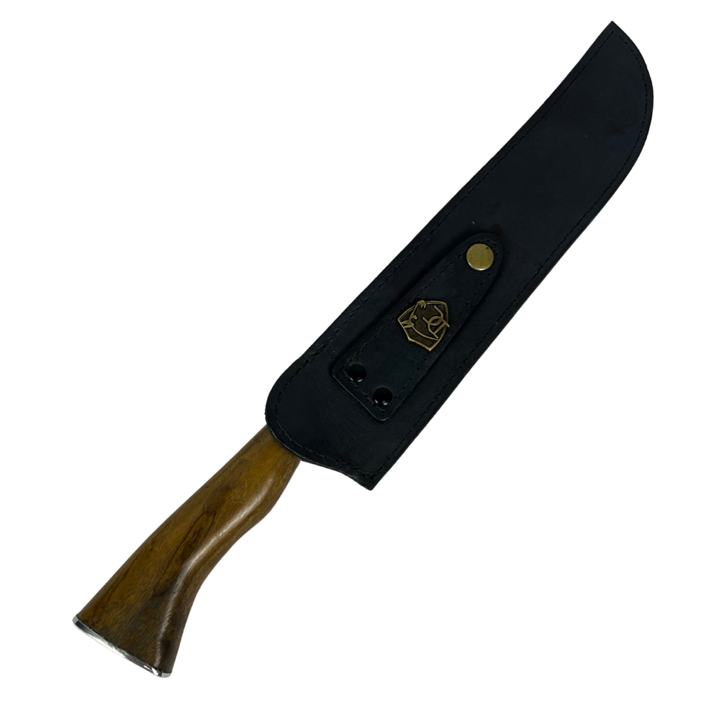 Faca Slim Lisa 10" - Cabo de Madeira - Personalização Laser Grátis