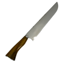 Faca Slim Lisa 10" - Cabo de Madeira - Personalização Laser Grátis