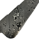 Faca Artesanal Damasco 12" - Cabo em Resina com Madeira Brilha no Escuro - Peça Única