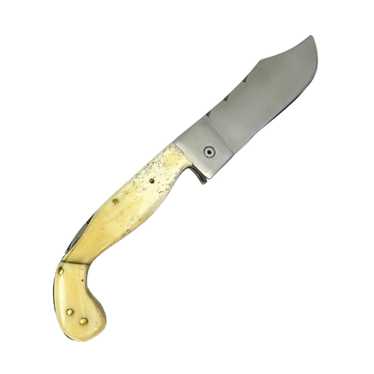 Canivete Artesanal Sorocabana 28cm total - Cabo Osso Natural - Lâmina Larga Premium