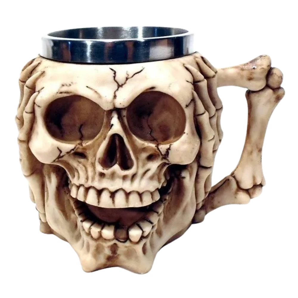 Caneca Caveira - 350ml - Design Gótico 3D
