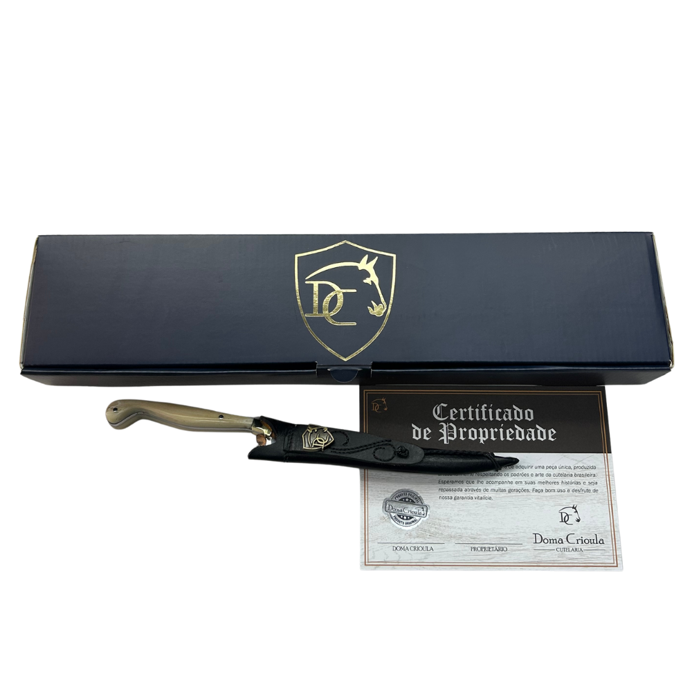 Faca Fileteira Aço Inox 420C 7 Polegadas - Cabo Full Tang Resina