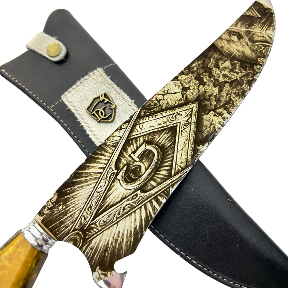 Kit Maçonaria - Faca 10" + Copo Térmico - Gravação a Laser 360°