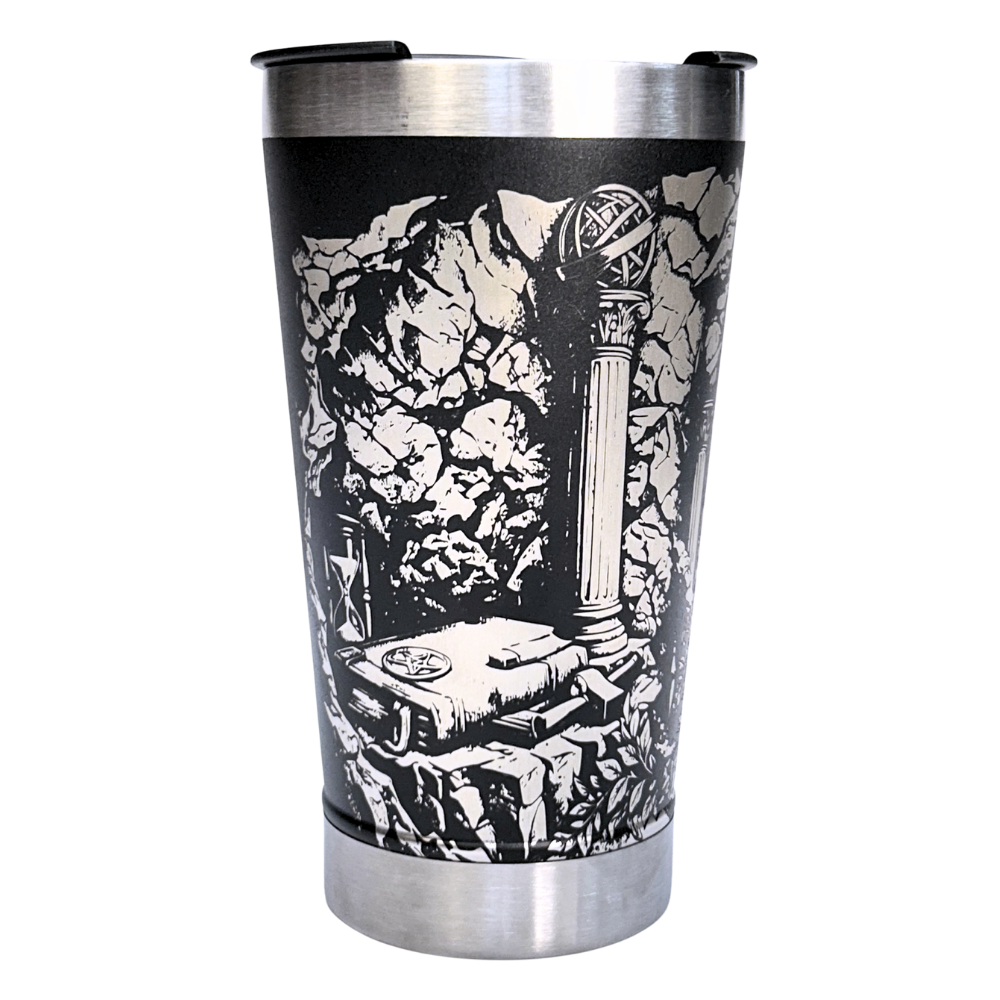 Kit Maçonaria - Faca 10" + Copo Térmico - Gravação a Laser 360°