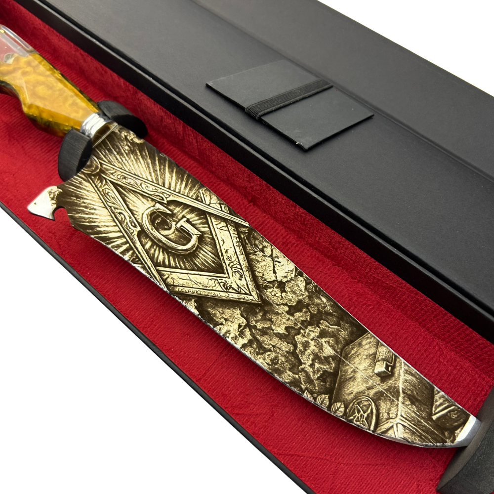 Kit Maçonaria - Faca 10" + Copo Térmico - Gravação a Laser 360°