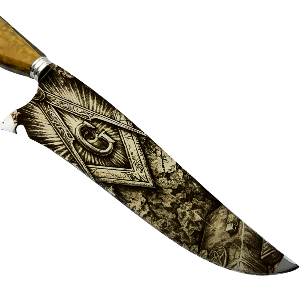 Kit Maçonaria - Faca 10" + Copo Térmico - Gravação a Laser 360°