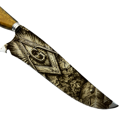 Kit Maçonaria - Faca 10" + Copo Térmico - Gravação a Laser 360°