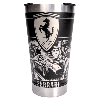 Kit Ferrari - Faca 10" + Copo Térmico - Gravação a Laser 360°