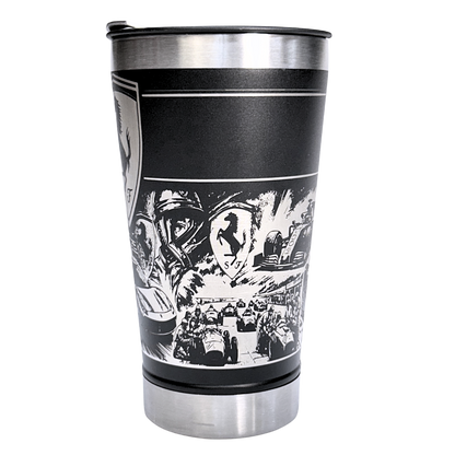 Kit Ferrari - Faca 10" + Copo Térmico - Gravação a Laser 360°