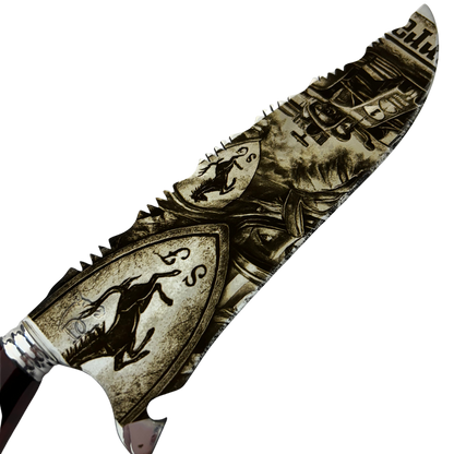 Kit Ferrari - Faca 10" + Copo Térmico - Gravação a Laser 360°