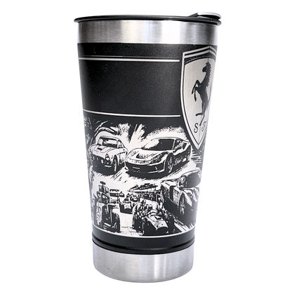 Kit Ferrari - Faca 10" + Copo Térmico - Gravação a Laser 360°