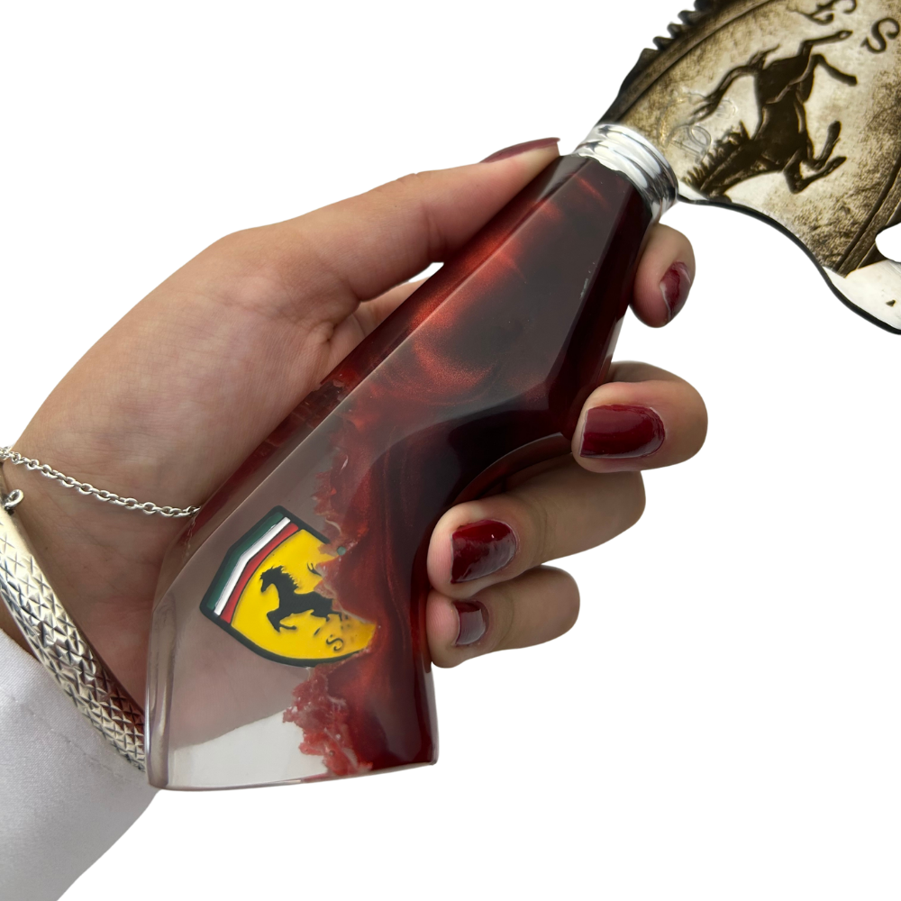 Kit Ferrari - Faca 10" + Copo Térmico - Gravação a Laser 360°