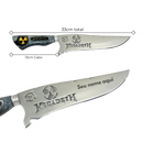 Faca Megadeth 8" - Cabo Resina Personalizado - Símbolo Radioativo - Thrash Metal