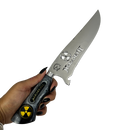 Faca Megadeth 8" - Cabo Resina Personalizado - Símbolo Radioativo - Thrash Metal