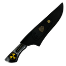 Faca Megadeth 8" - Cabo Resina Personalizado - Símbolo Radioativo - Thrash Metal