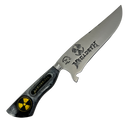 Faca Megadeth 8" - Cabo Resina Personalizado - Símbolo Radioativo - Thrash Metal