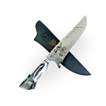 Kit Metallica - Faca 8" + Copo Térmico - Gravação a Laser 360°