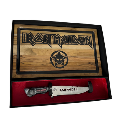 Kit Iron Maiden - Faca 8" + Tábua Personalizada