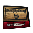 Kit Iron Maiden - Faca 8" + Tábua Personalizada