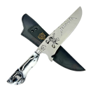 Faca Metallica 8 Polegadas - Cabo Resina Personalizado - Edição Limitada Heavy Metal