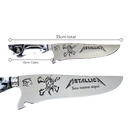 Faca Metallica 8 Polegadas - Cabo Resina Personalizado - Edição Limitada Heavy Metal