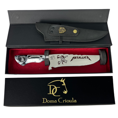 Faca Artesanal Metallica 33 cm - Heavy Metal