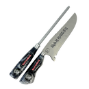 Kit Faca e Chaira 8" Iron Maiden - Cabo Resina Personalizado