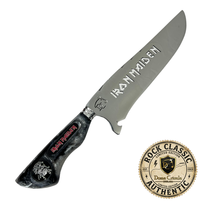 Faca Picanheira Iron Maiden 8 Polegadas - Cabo Resina Personalizado - Churrasco Rock