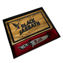 Kit Black Sabbath - Faca 8" + Tábua Personalizada