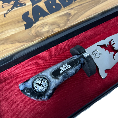 Kit Black Sabbath - Faca 8" + Tábua Personalizada