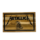 Kit Metallica - Faca 8" + Tábua Personalizada