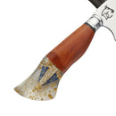 Faca Artesanal para Churrasco 8" Lâmina Lisa - Cutelaria Religiosa Nossa Senhora Dourada