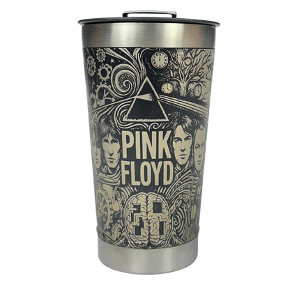 Kit Pink Floyd - Faca 8" + Copo Térmico - Gravação a Laser 360°