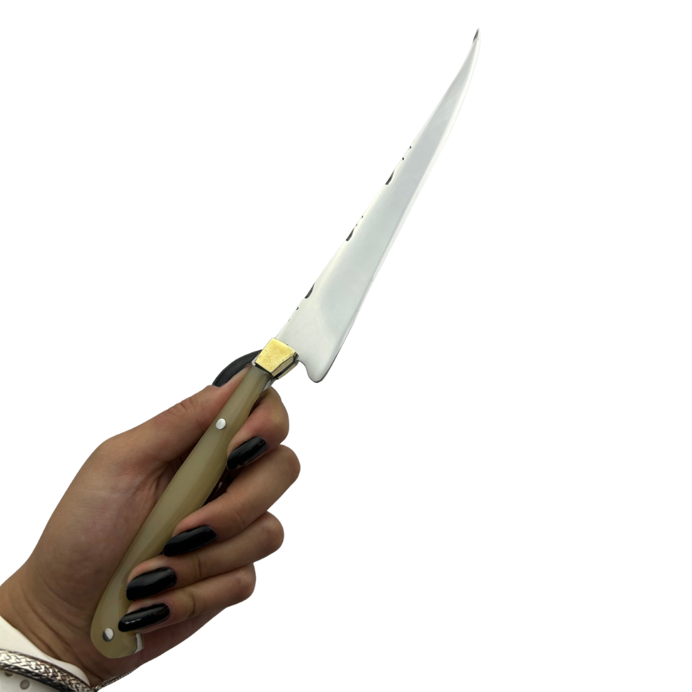 Faca Fileteira Aço Inox 420C 7 Polegadas - Cabo Full Tang Resina