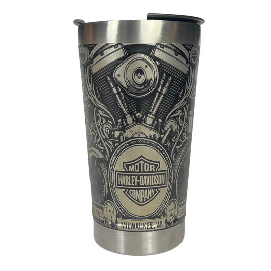 Copo Térmico Harley Davidson - Gravação a Laser 360° - 475ML