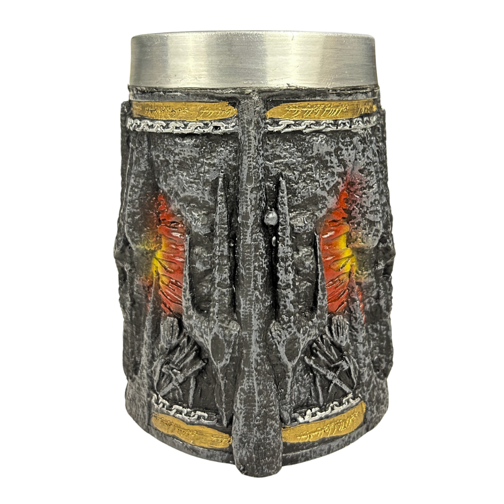 Caneca Senhor dos Anéis - Olho de Sauron 3D - Interior Aço Inox - Medieval