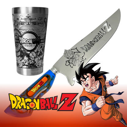 Kit Faca + Copo Dragon Ball Z 8" - Edição Especial