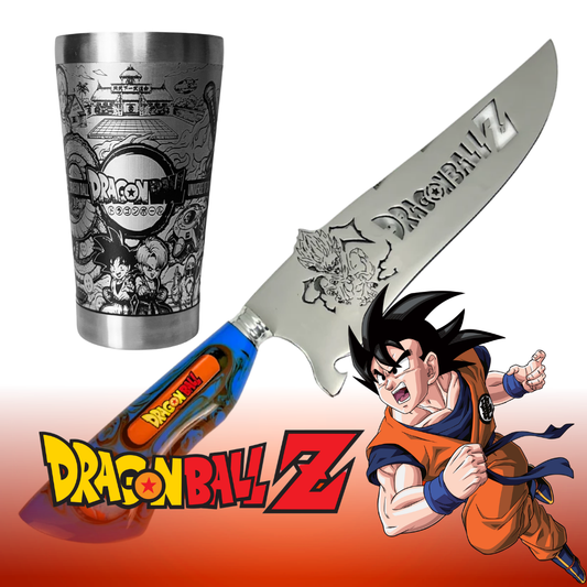 Kit Faca + Copo Dragon Ball Z 8" - Edição Especial