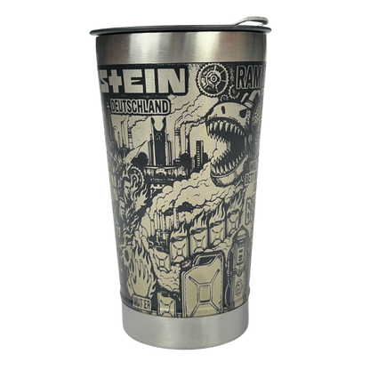 Kit Rammstein - Faca 8" + Copo Térmico - Gravação a Laser 360°