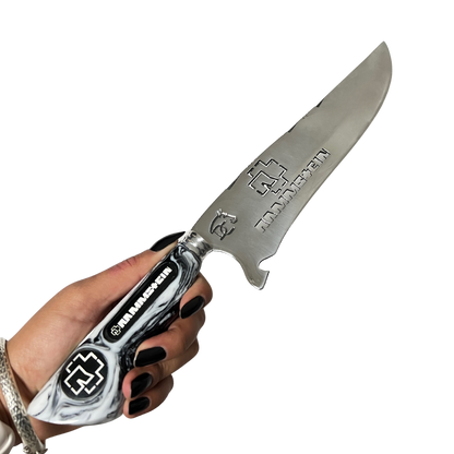 Kit Rammstein - Faca 8" + Copo Térmico - Gravação a Laser 360°