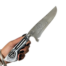 Faca Rammstein 8" - Cabo Resina Personalizado - Rock Industrial Alemão - Edição Especial