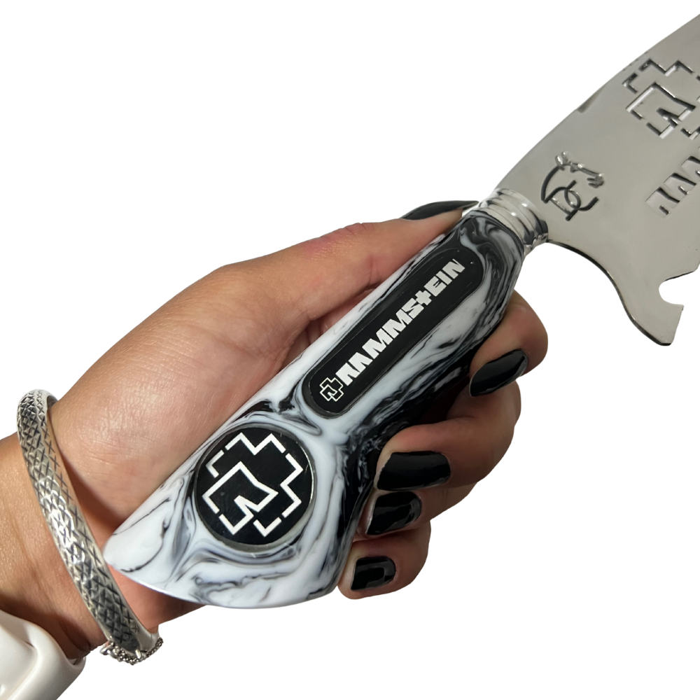 Kit Rammstein - Faca 8" + Copo Térmico - Gravação a Laser 360°