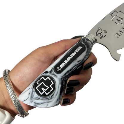 Kit Rammstein - Faca 8" + Copo Térmico - Gravação a Laser 360°