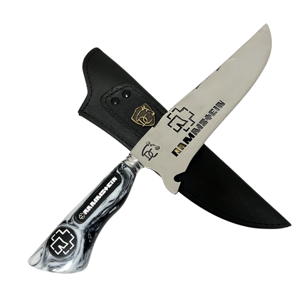 Kit Rammstein - Faca 8" + Copo Térmico - Gravação a Laser 360°