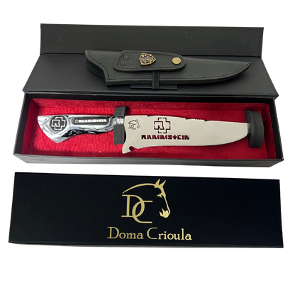 Kit Rammstein - Faca 8" + Copo Térmico - Gravação a Laser 360°