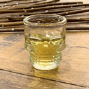 Kit 6 Mini Copos Dose Caveira de Vidro - 50ml - Shot Glass