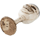 Taça Caveira com Cálice de Aço Inoxidável - 19cm - Design Gótico Medieval