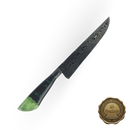 Faca Damasco Exclusiva 43cm - Cabo Resina Verde Brilha no Escuro