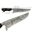Faca Akatsuki 8" - Cabo Resina Personalizado - Naruto - Nuvem Vermelha - Edição Especial