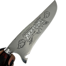 Faca Akatsuki 8" - Cabo Resina Personalizado - Naruto - Nuvem Vermelha - Edição Especial